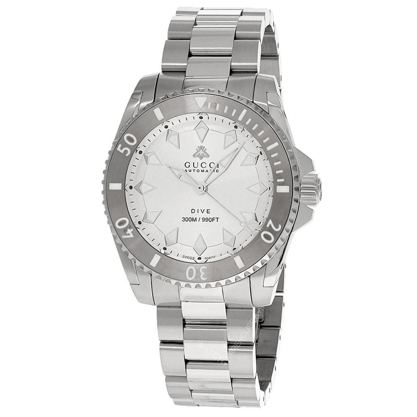 Luxury Gucci Trending 2025 Men's Dive Silver Dial Watch