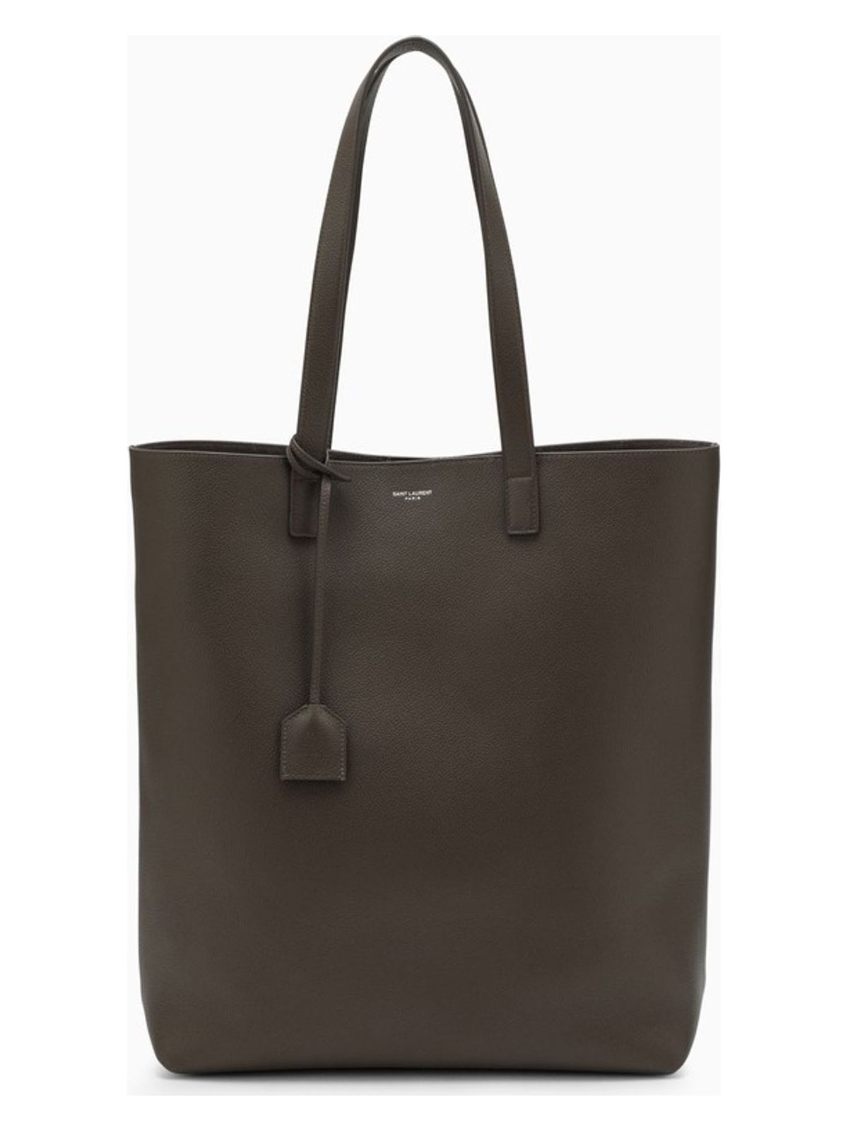 Luxury Saint Laurent Women's Bold Leather Shopping Bag in Green | 676657B680E