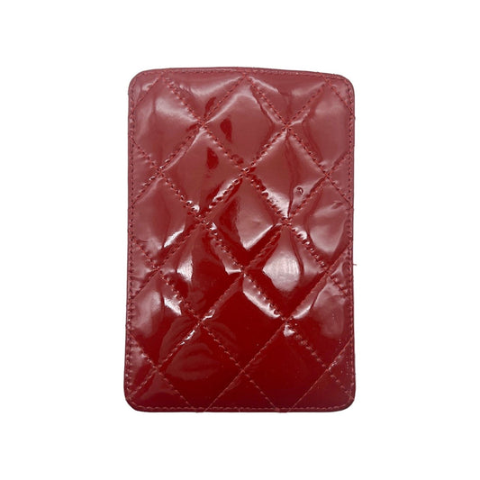 Luxury Chanel bag Red Patent Leather Card Holder