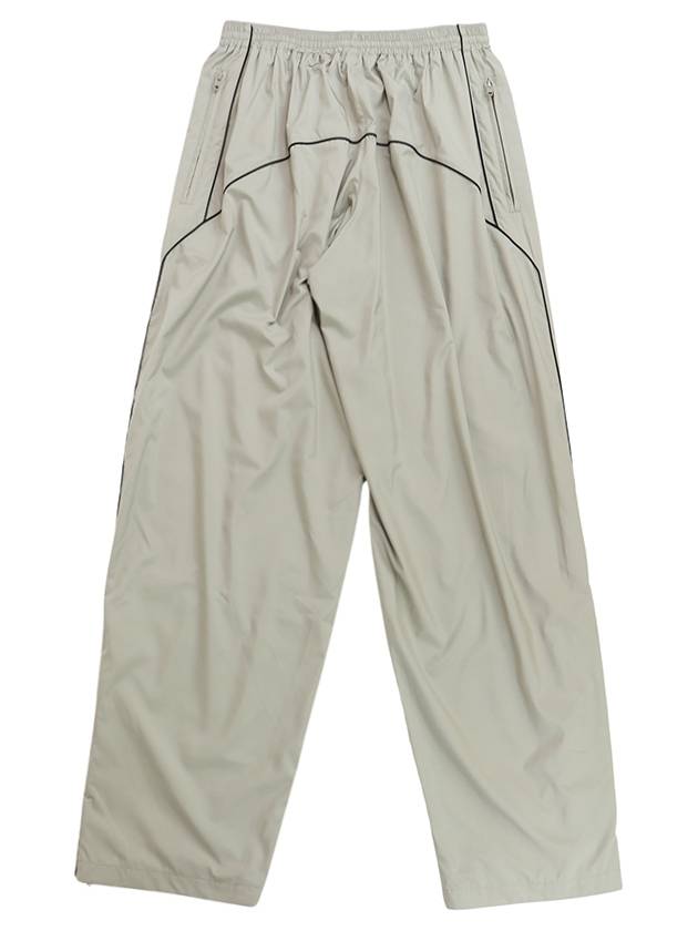 Luxury Balenciaga Wide Leg Track Pants Beige