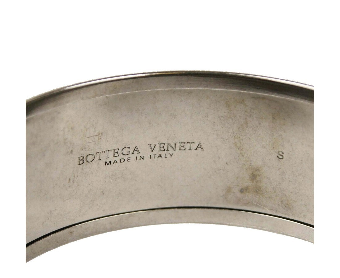 Luxury Bottega Veneta Enamel Metal Woven ilver Bracelet