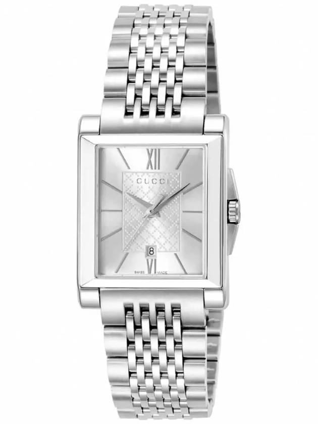 Luxury Gucci Trending 2025 Quartz Square Metal Watch Silver
