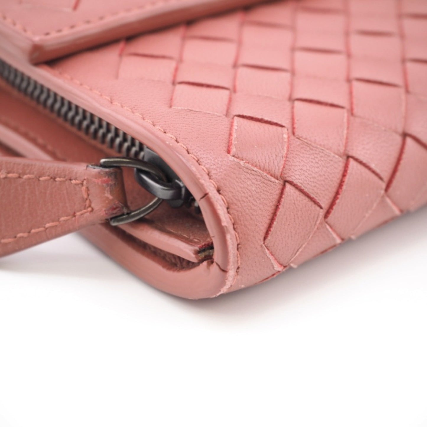 Luxury Bottega Veneta  Leather Long Wallet (Tri-Fold) ()