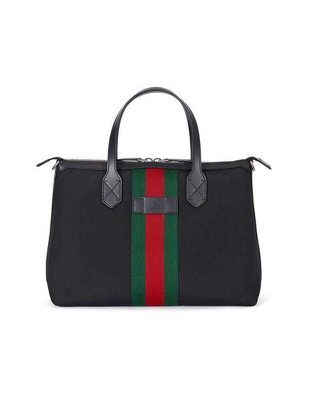 Luxury Gucci Trending 2025 Stripe Canvas Tote Bag Black