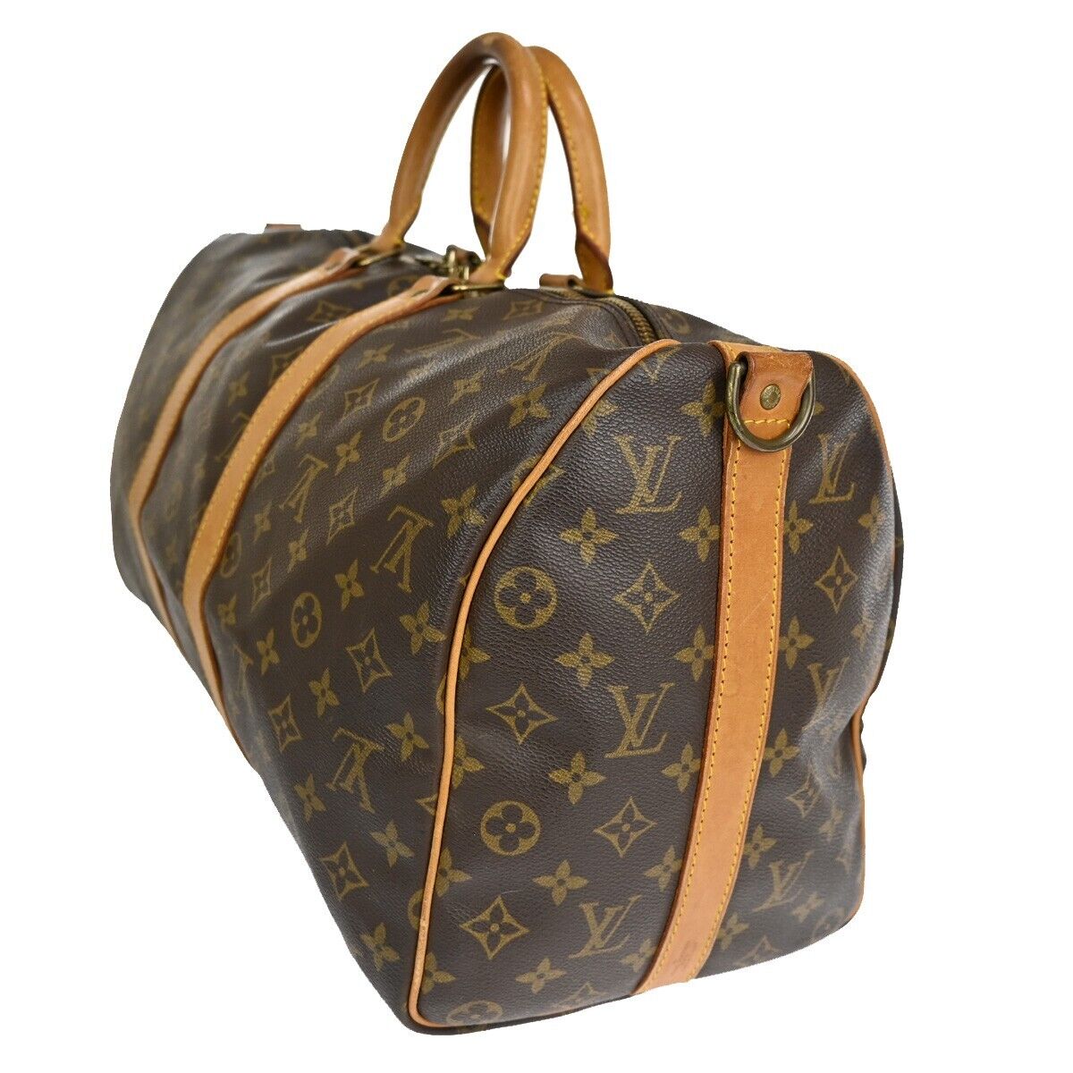 Louis Vuitton Keepall Bandouliere 45  Canvas Travel Bag ()
