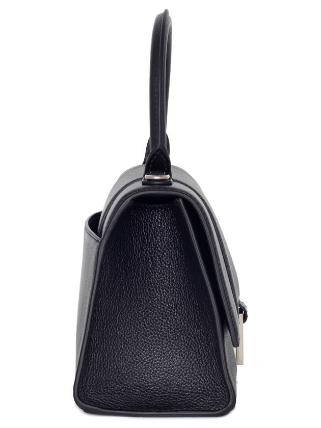 Luxury Balenciaga Hourgrass Small Grained Calfskin Cross Bag Black