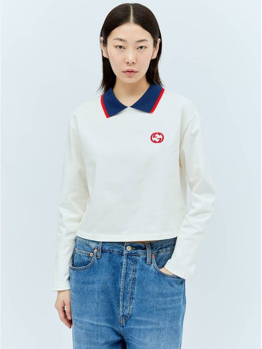 Luxury Gucci Trending 2025 Interlocking G Polo Shirt White