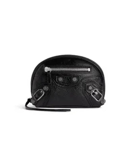 Luxury Balenciaga Le Cagole Small Cosmetic Pouch Bag Black