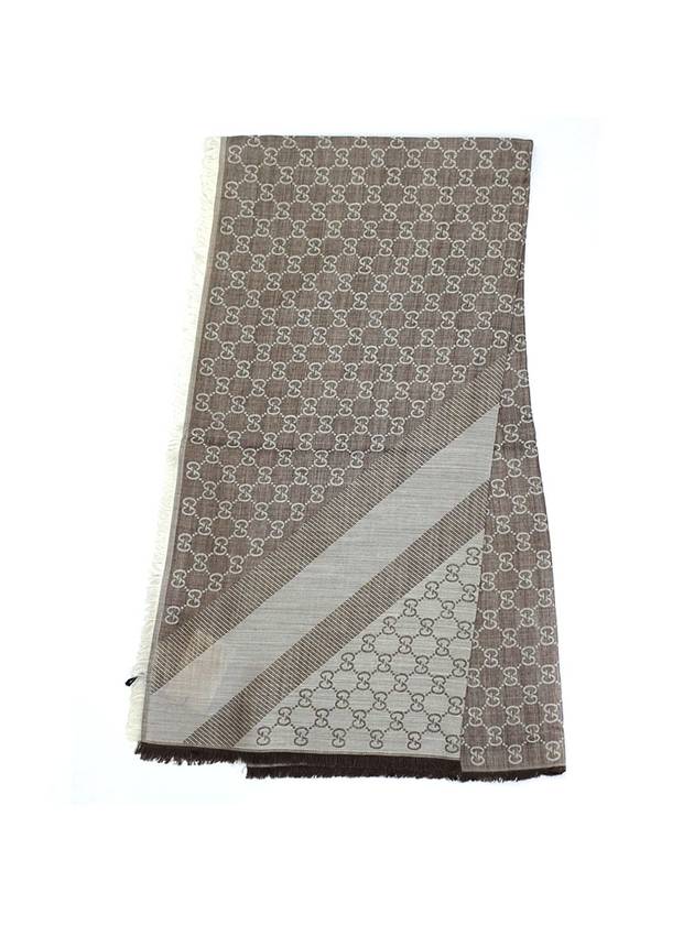 Luxury Gucci Trending 2025 GG Jacquard Square Muffler Grey