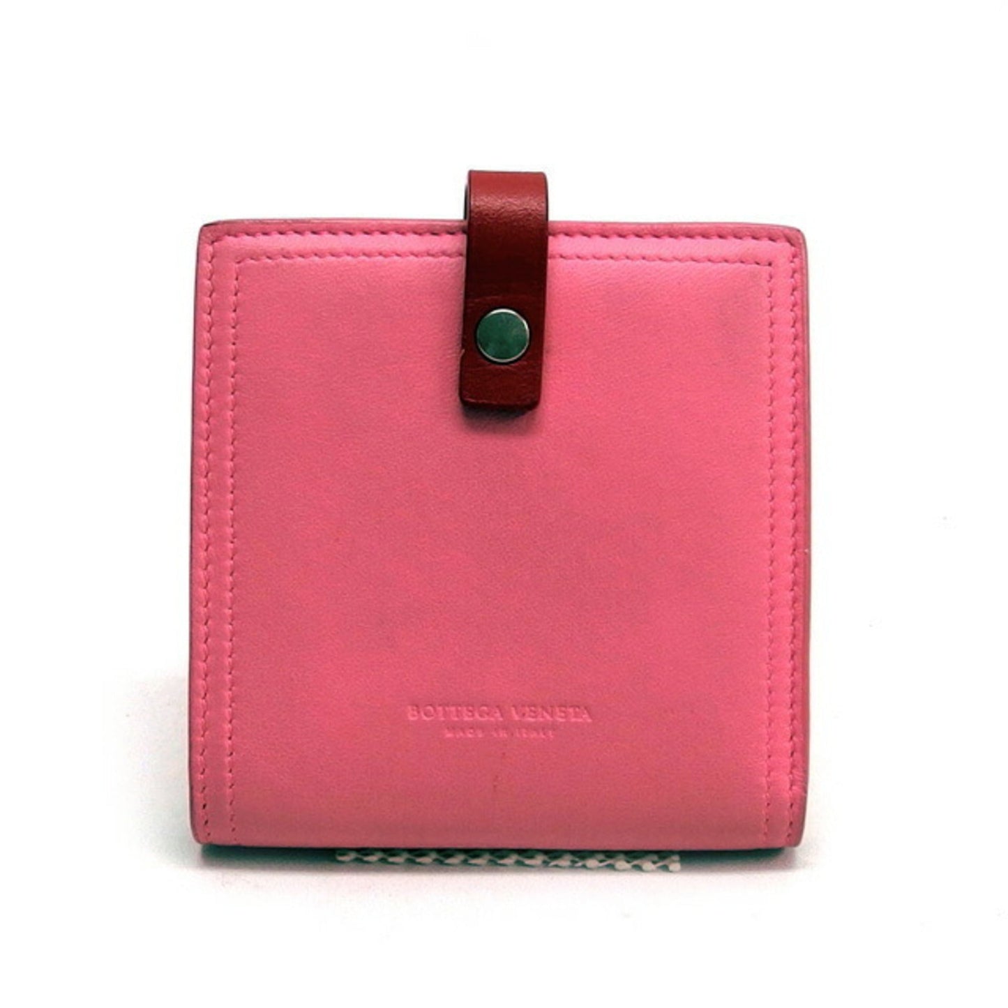 Luxury Bottega Veneta pink  Color Leather Wallet (Bi-Fold) ()