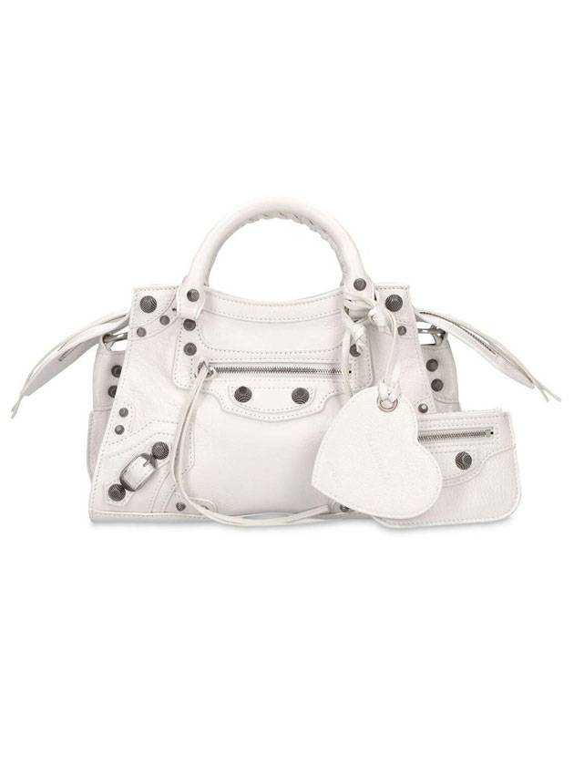 Luxury Balenciaga Neo Cagole XS Tote Bag White