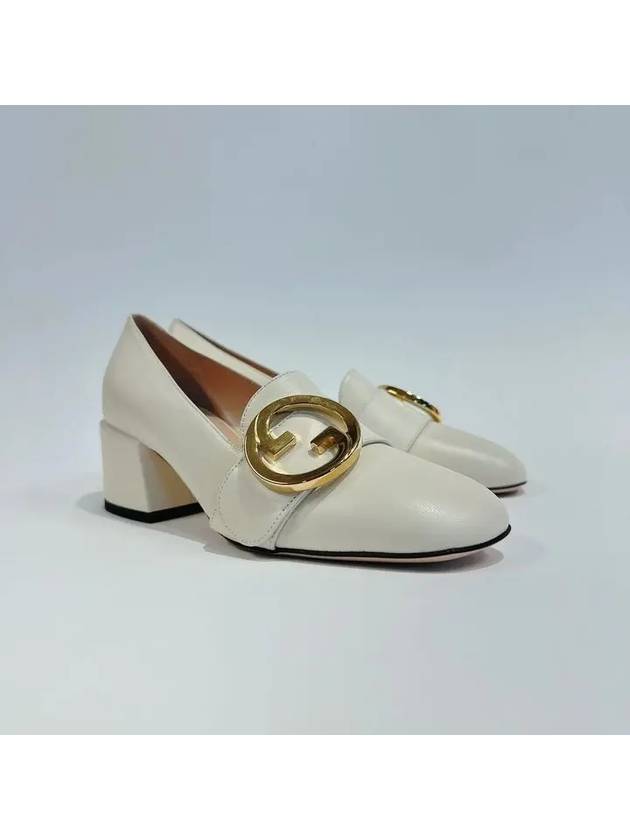 Luxury Gucci Trending 2025 Women's Blondie Interlocking G Pumps White