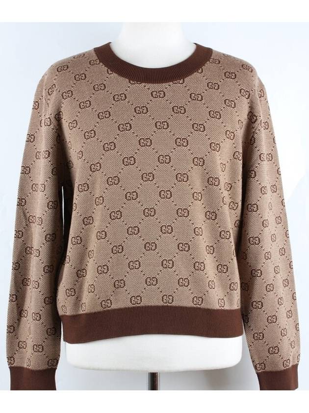 Luxury Gucci Trending 2025 GG logo long sleeve knit L