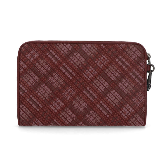 Luxury Bottega Veneta Intrecciato Polka Dot Document Case Wristlet