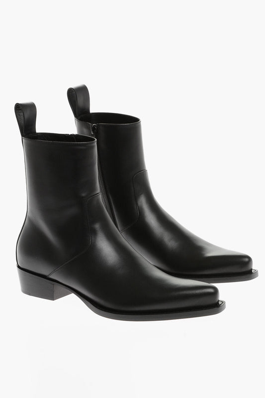 Luxury Bottega Veneta Pointed Leather Boots