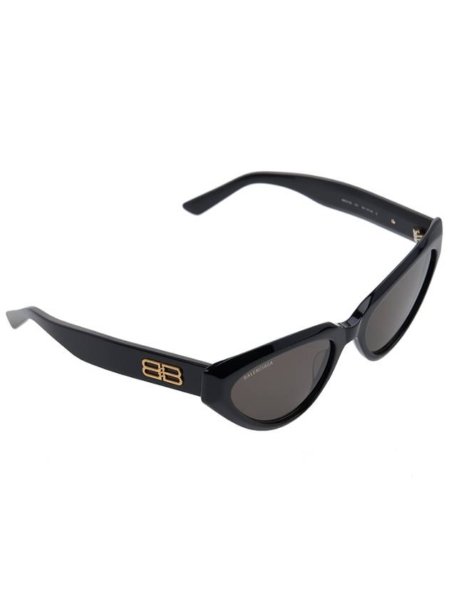Luxury Balenciaga Eyewear BB Logo Cat Eye Sunglasses Black