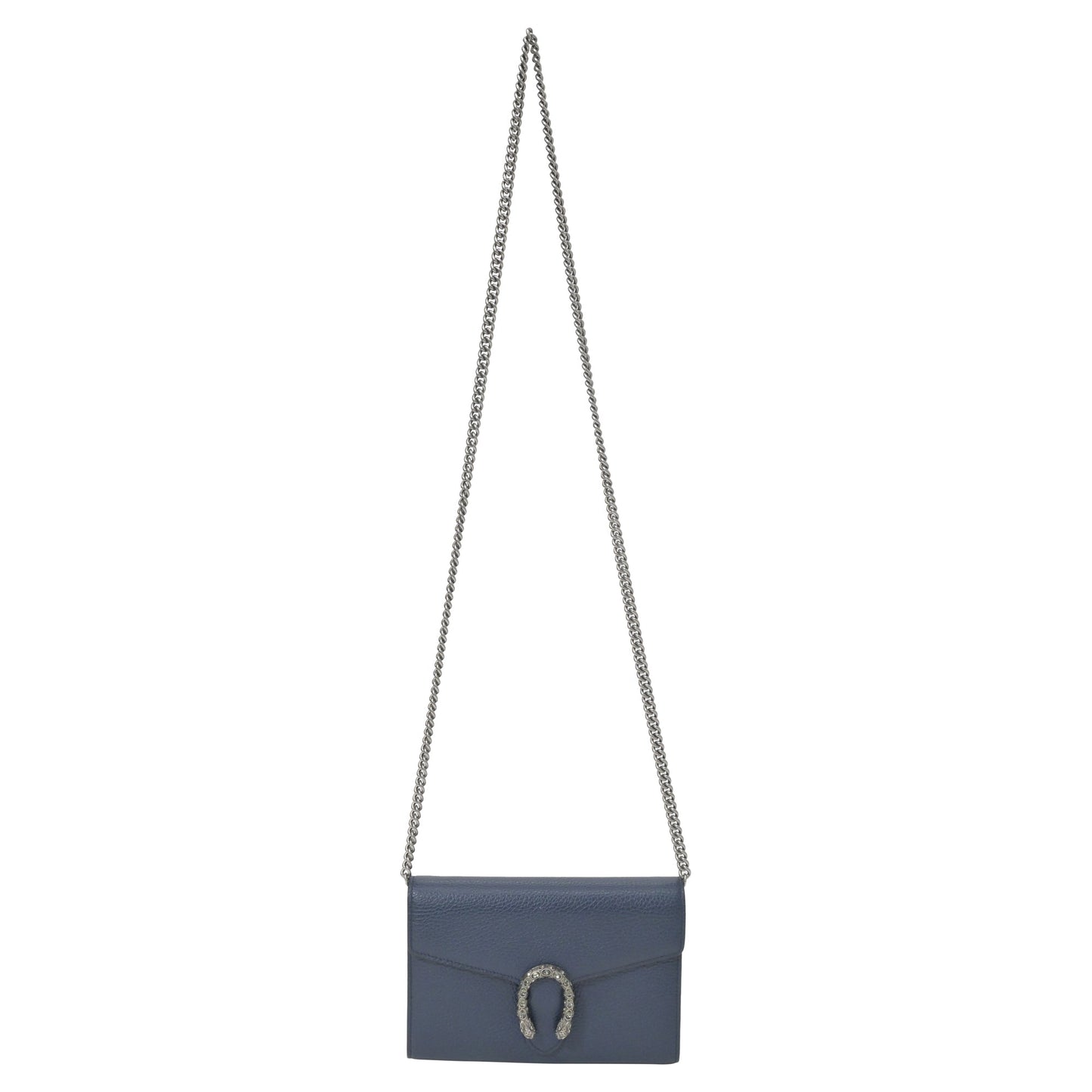 Luxury Gucci Trending 2025 Dionysus Mini Chain Bag in Navy Blue Leather