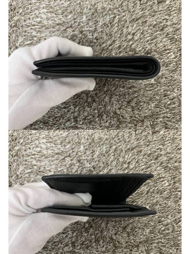Luxury Gucci Trending 2025 Black band logo leather wallet
