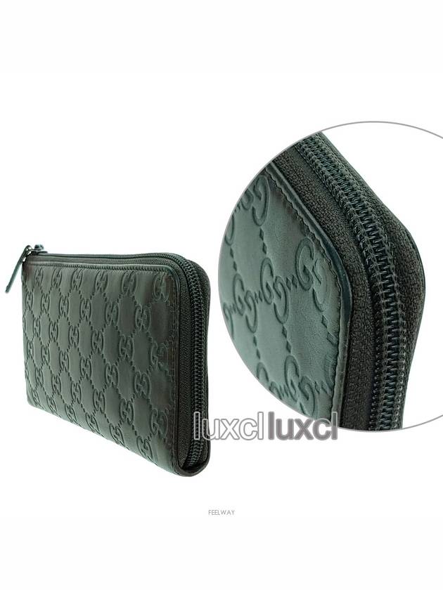 Luxury Gucci Trending 2025 GG Cima Around Zipper Women s Long Wallet 245003