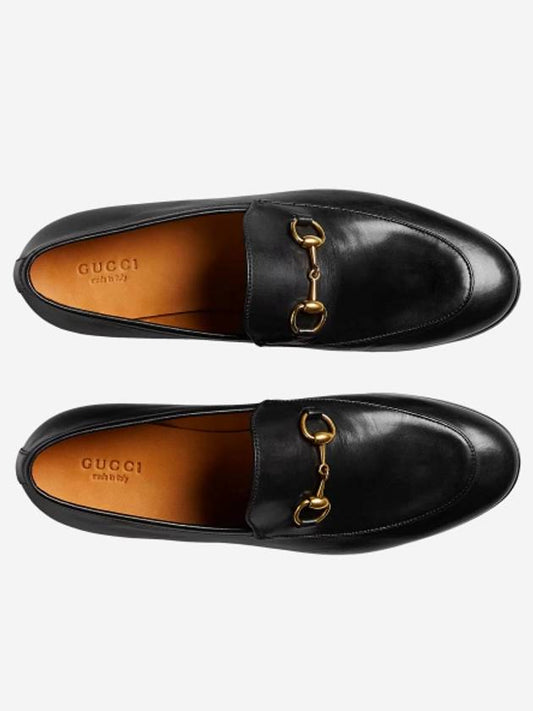 Luxury Gucci Trending 2025 Women's Jordaan Horsebit Leather Loafers Black