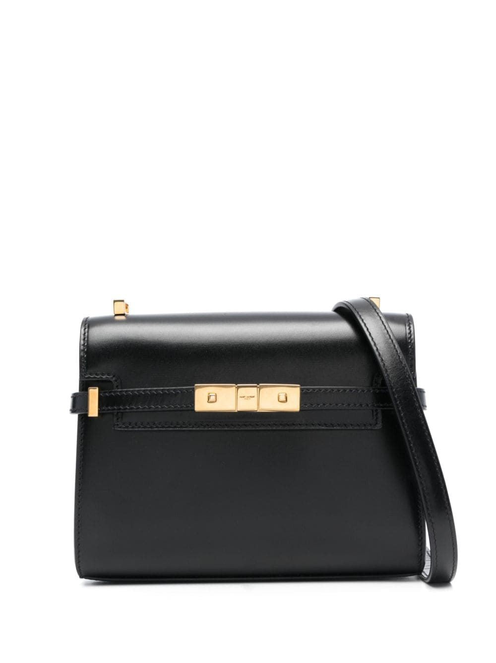 Luxury Saint Laurent Women's Manhattan Mini Crossbody Bag in Black | Size UNICA | 7277660SX0W