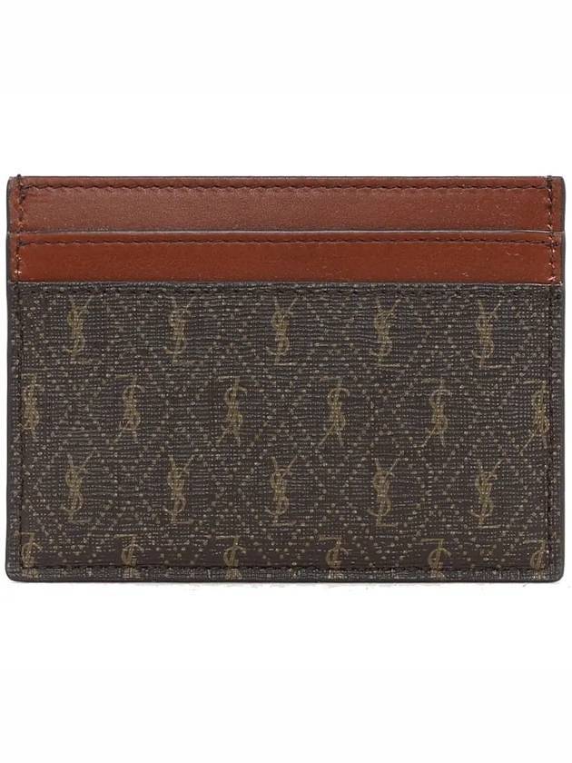 Luxury Saint Laurent Monogram Card Wallet Brown