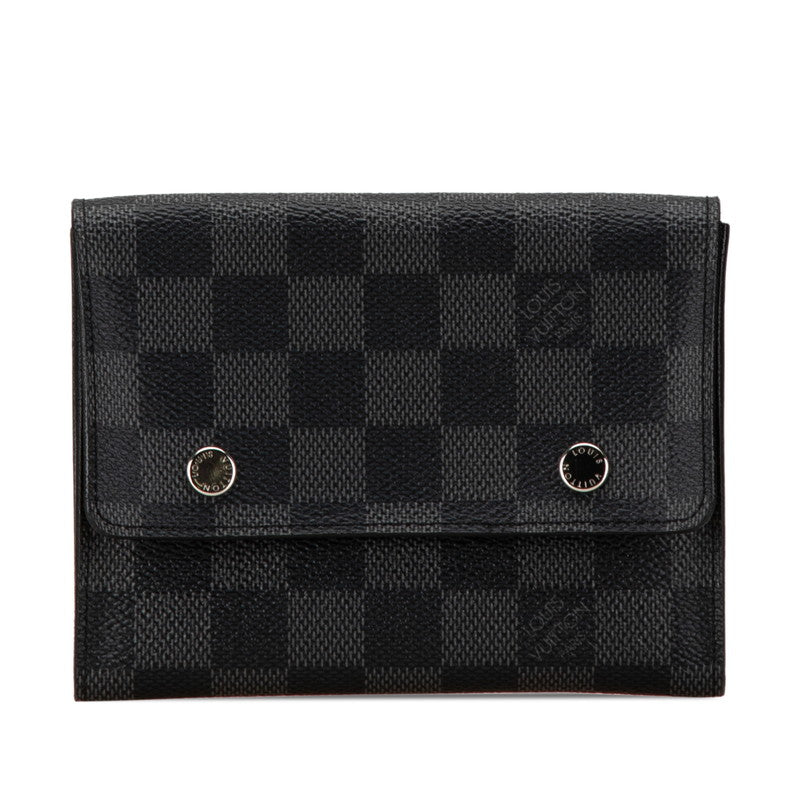 Louis Vuitton Damier Graphite Compact Wallet N63083