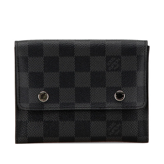 Louis Vuitton Damier Graphite Compact Wallet N63083