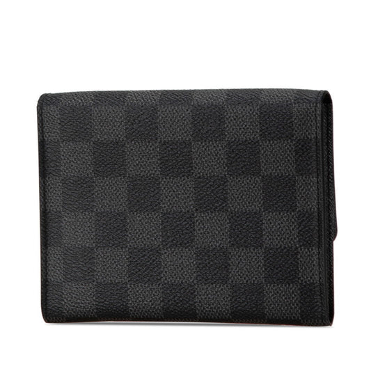 Louis Vuitton Damier Graphite Compact Wallet N63083