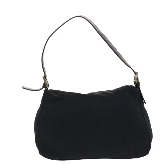 Luxury FendiMamma Baguette Shoulder Bag Nylon Blackep1270