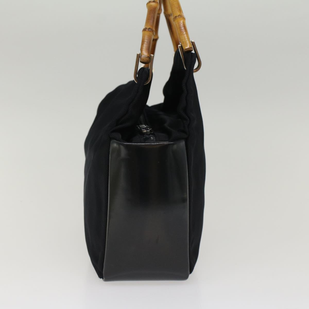 Luxury Gucci Bamboo Hand Bag Nylon Black 000 3444 0580  ep1560