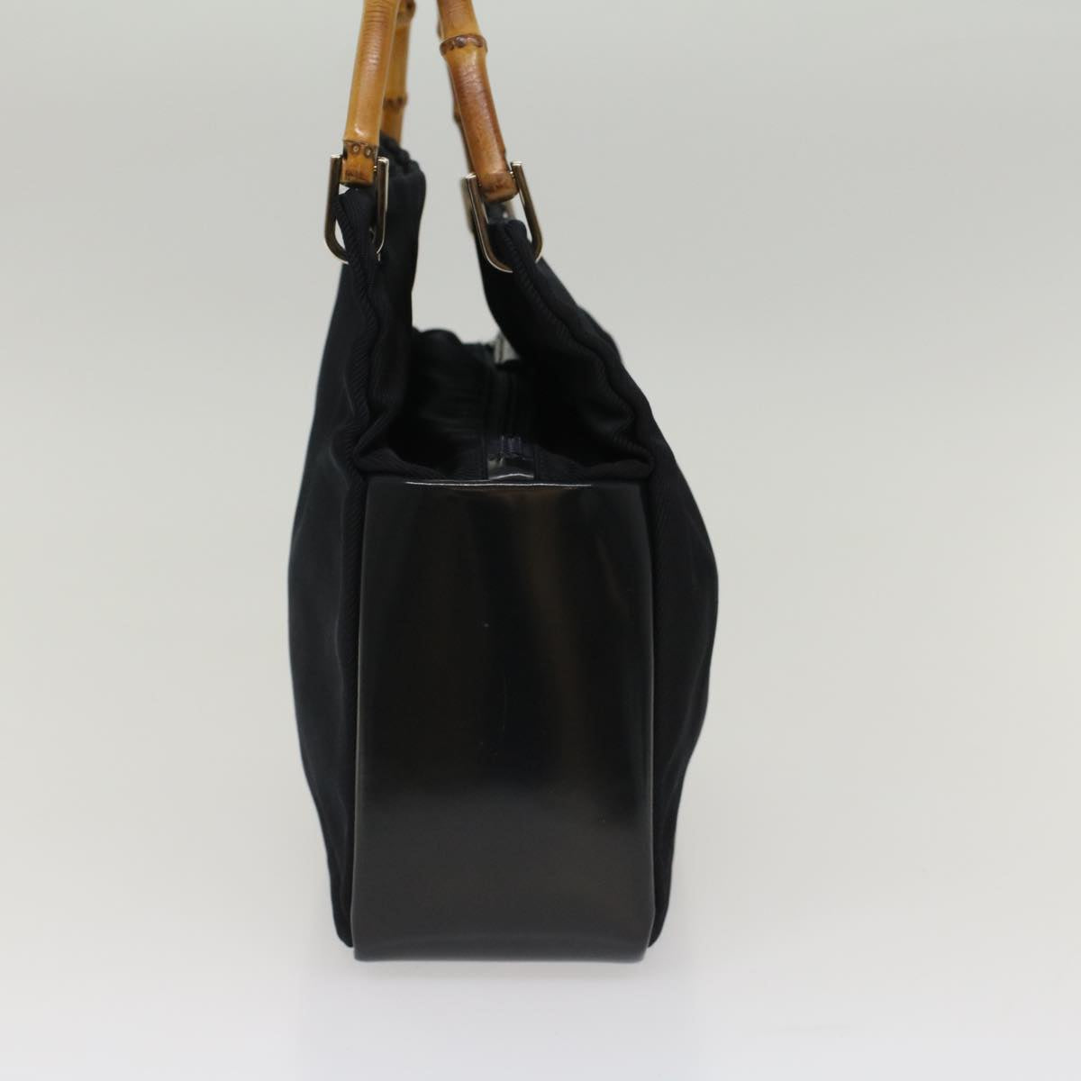 Luxury Gucci Bamboo Hand Bag Nylon Black 000 3444 0580  ep1560