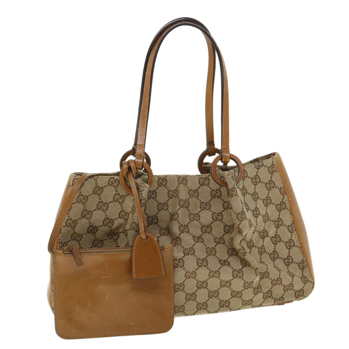 Luxury Gucci GG Canvas Shoulder Bag Beige 94898  ep1608