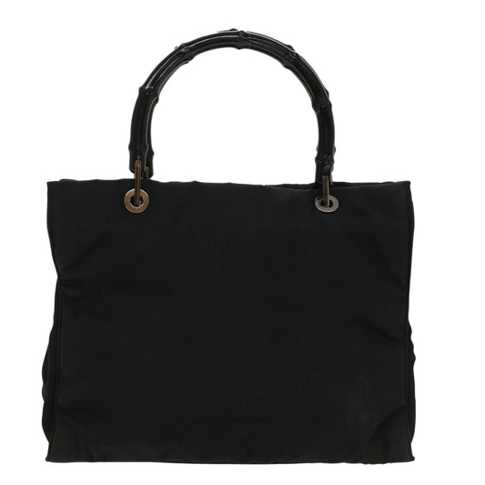 Luxury Gucci Bamboo Hand Bag Canvas Black 002 1016  ep1617