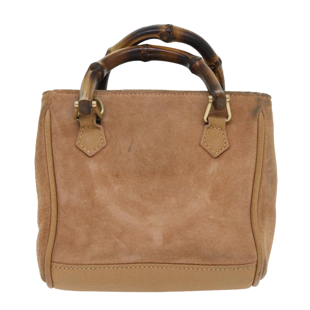 Luxury Gucci Bamboo Hand Bag Suede 2way Brown 007 1793 0238  ep1620