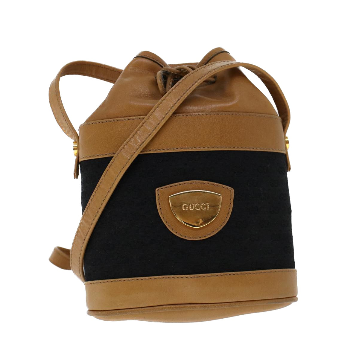 Luxury Gucci Micro GG Canvas Shoulder Bag Black Brown 001 261 0952  ep1658
