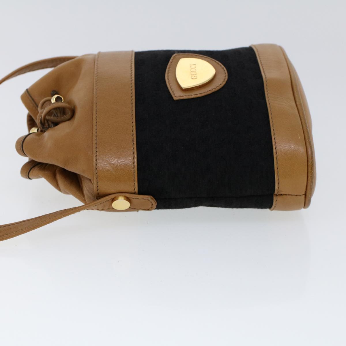Luxury Gucci Micro GG Canvas Shoulder Bag Black Brown 001 261 0952  ep1658