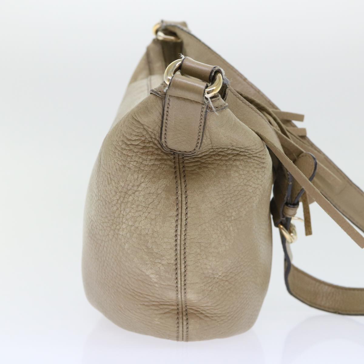 Luxury Gucci Soho Shoulder Bag Leather Beige 308361  ep1663