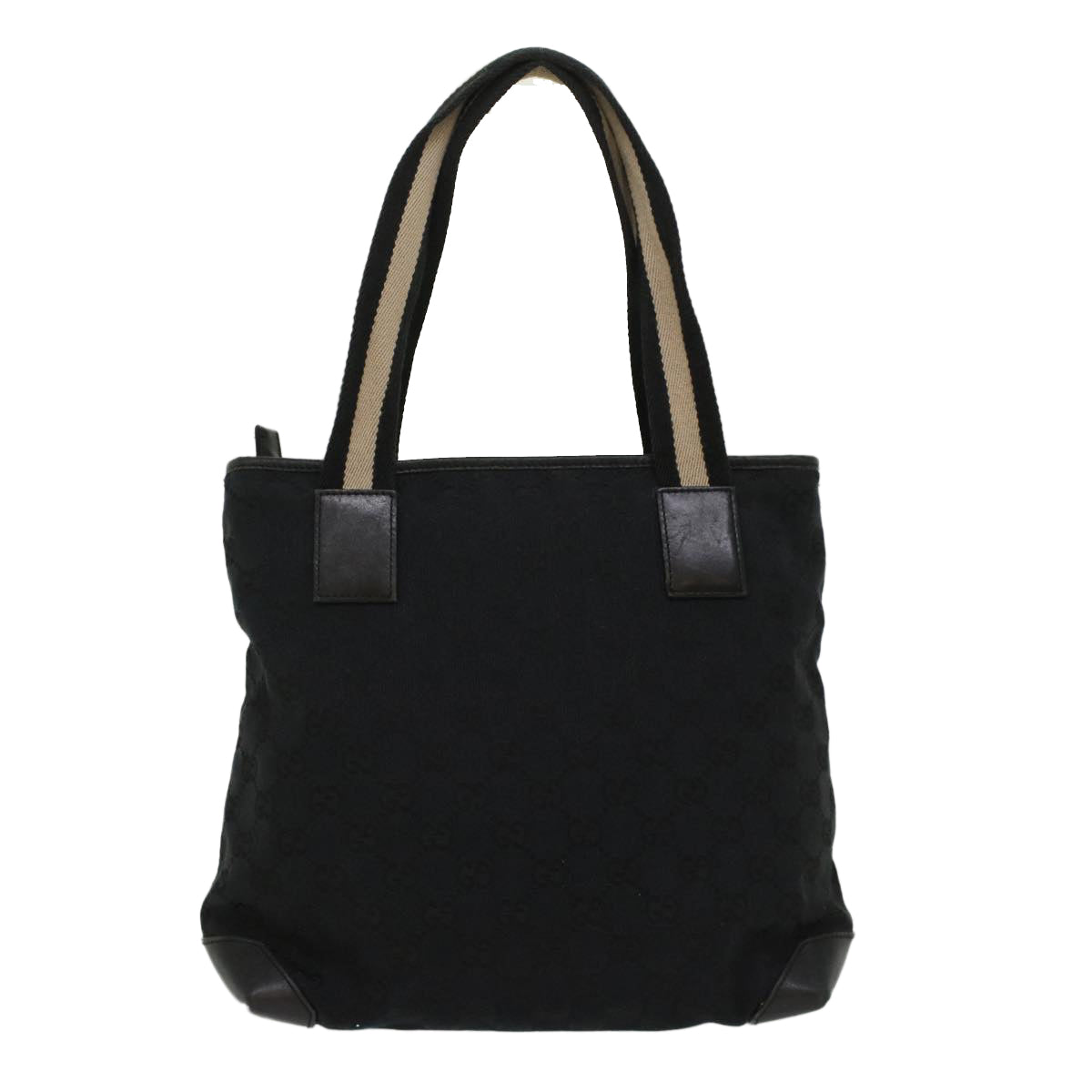 Luxury Gucci GG Canvas Sherry Line Shoulder Bag Black White 019 0402 1705  ep1668
