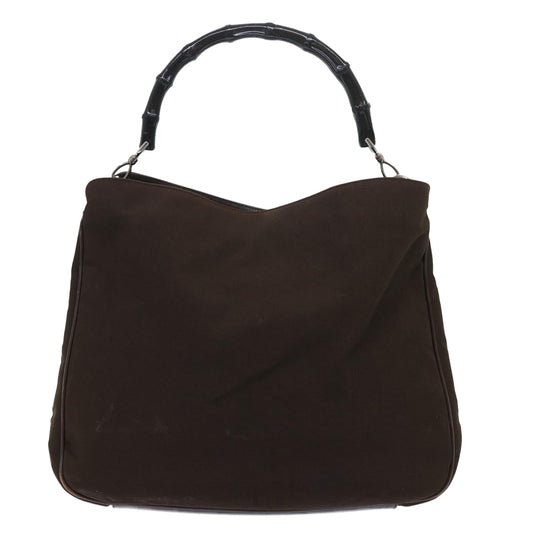 Luxury Gucci Bamboo Shoulder Bag Nylon Brown 001 1577 1781  ep1693
