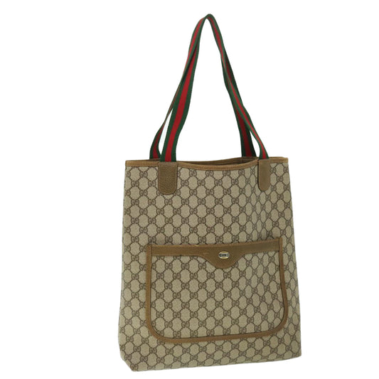 Luxury Gucci GG Canvas Web Sherry Line Tote Bag Beige Red Green 39 02 003  ep1702