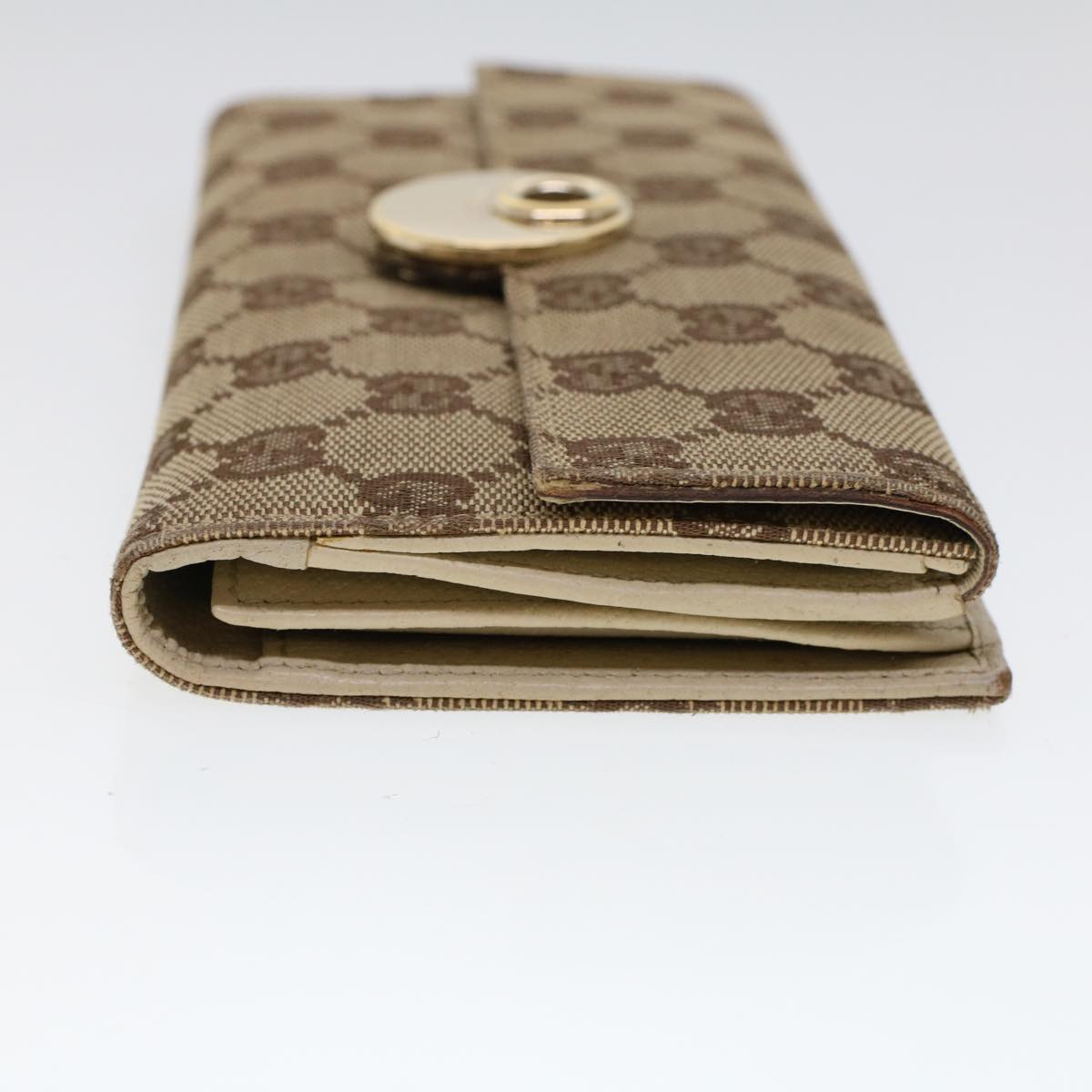 Luxury Gucci GG Canvas Long Wallet Beige 120931  ep1722