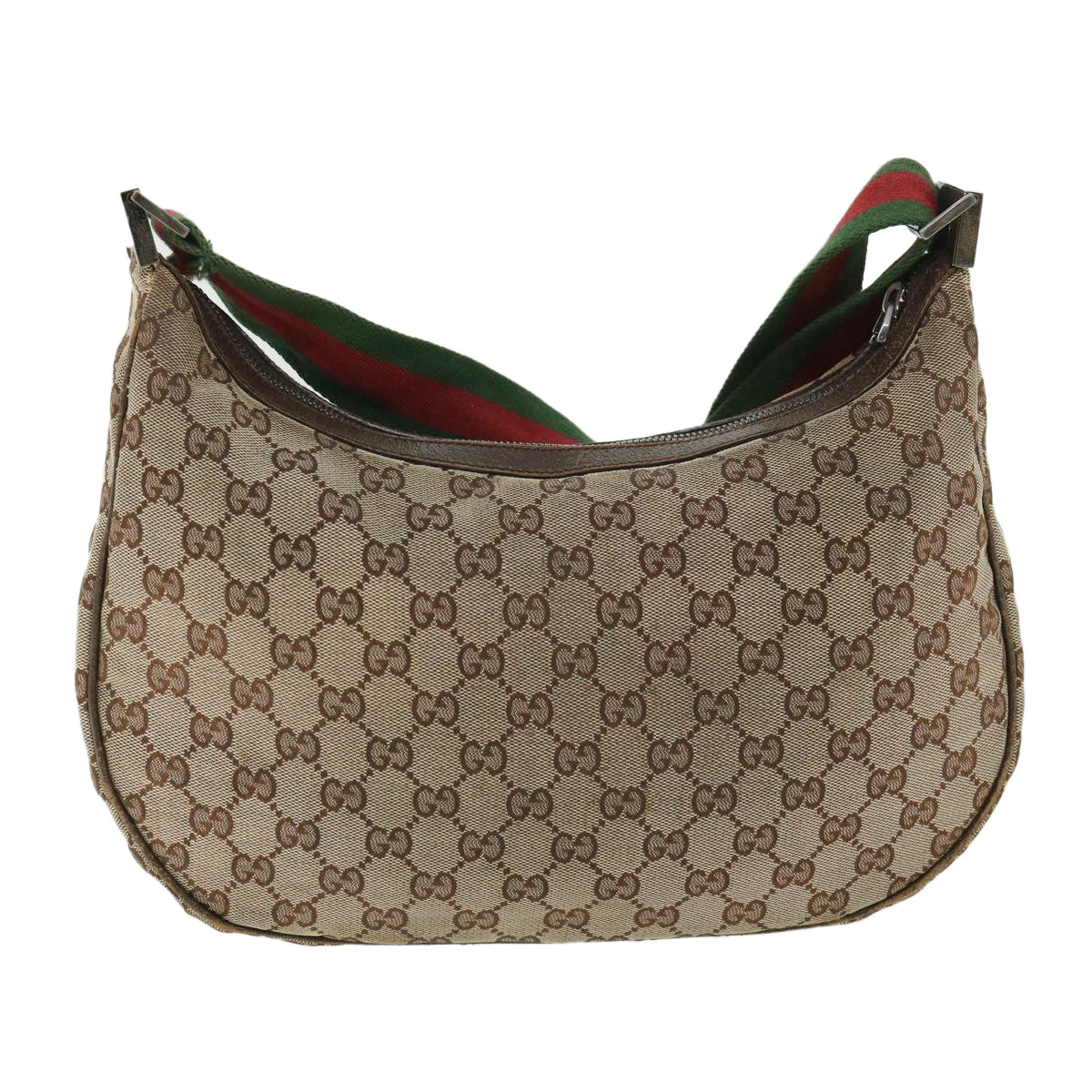 Luxury Gucci GG Canvas Web Sherry Line Shoulder Bag Beige Red Green 122790  ep1805