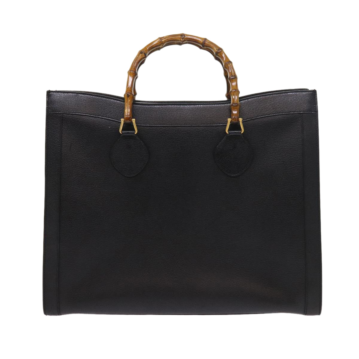 Luxury Gucci Bamboo Hand Bag Leather Black 002 1186 0259  ep1809