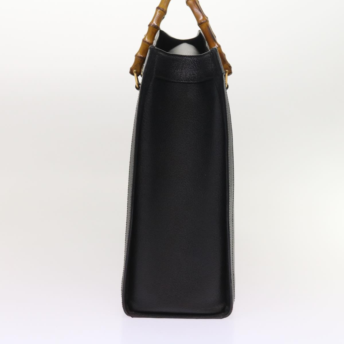 Luxury Gucci Bamboo Hand Bag Leather Black 002 1186 0259  ep1809