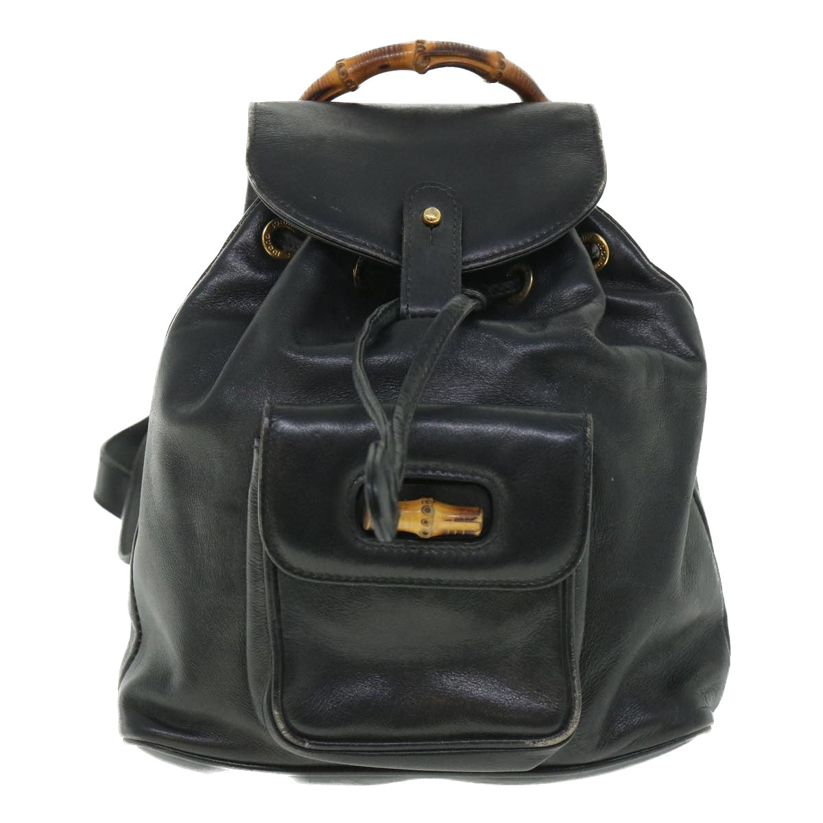 Luxury Gucci Bamboo Backpack Leather Black 003 2058 0030  ep1813