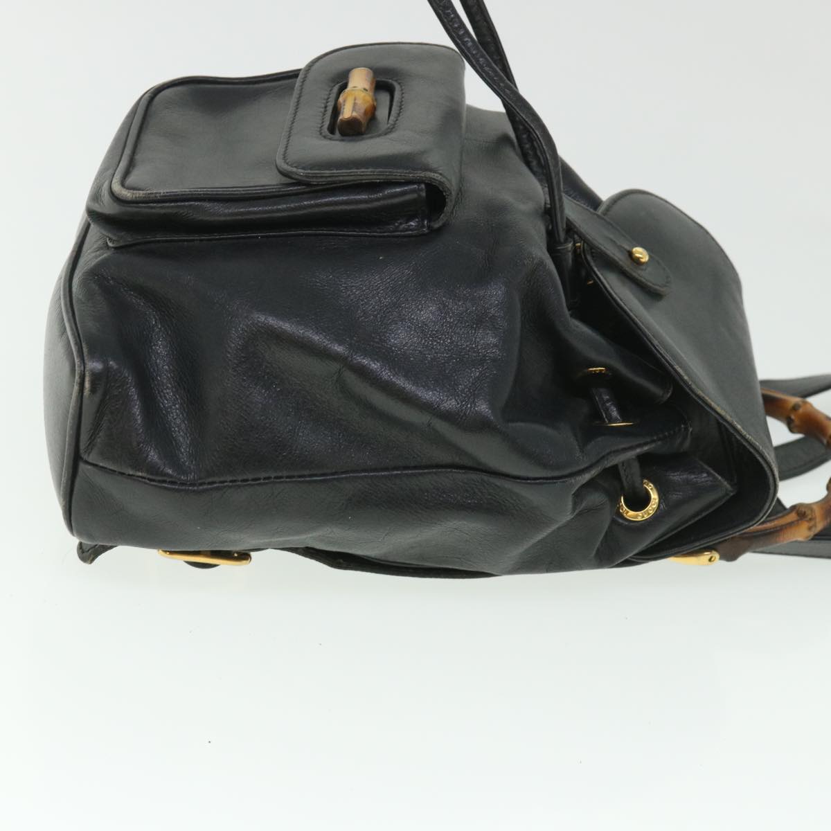 Luxury Gucci Bamboo Backpack Leather Black 003 2058 0030  ep1813