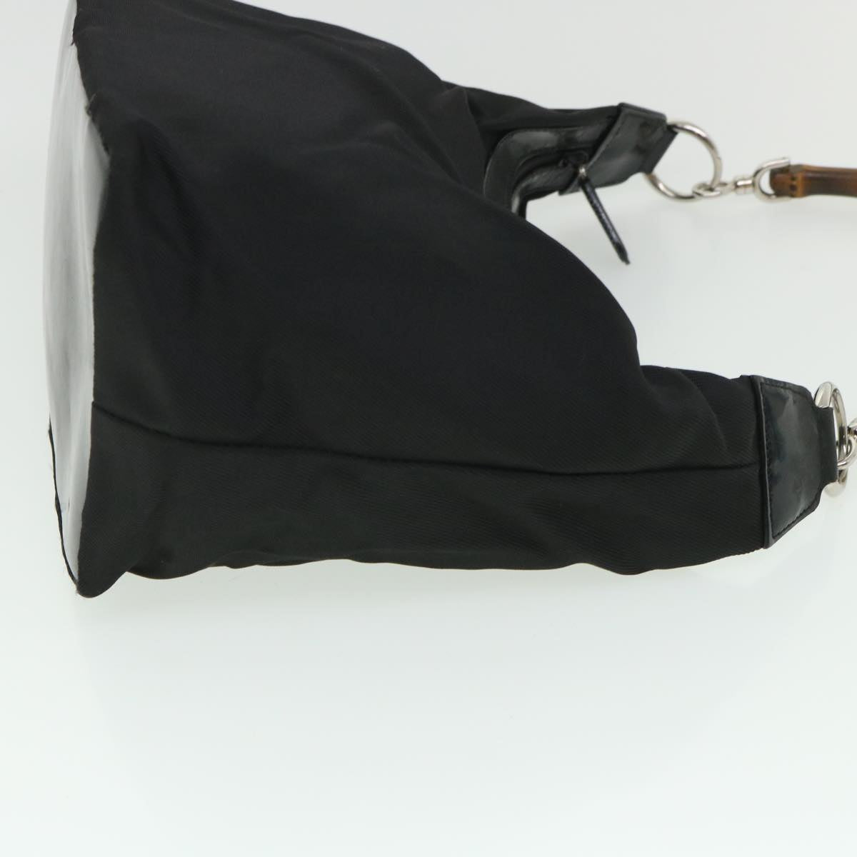 Luxury Gucci Bamboo Shoulder Bag Nylon Black 000 1956 0531  ep1818