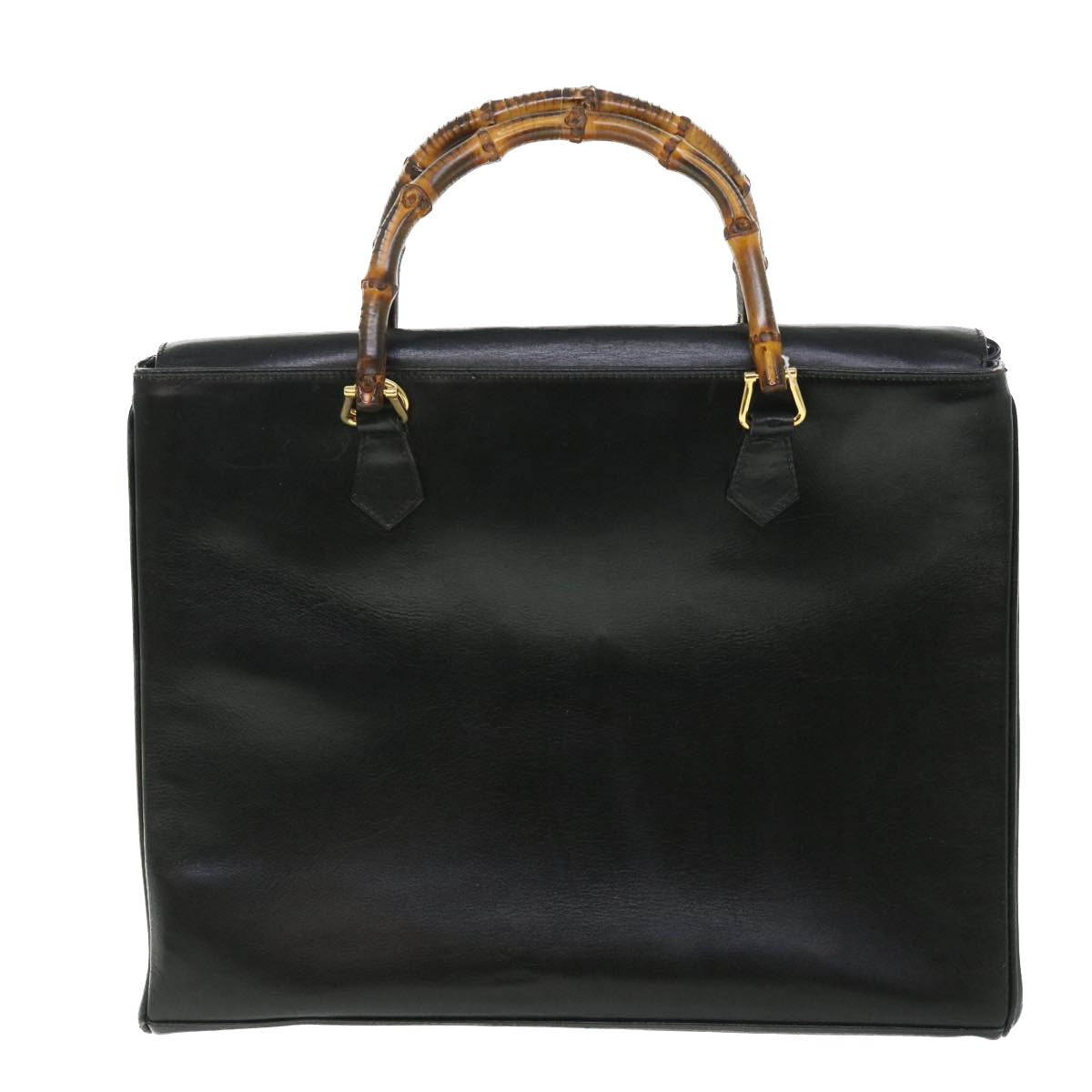 Luxury Gucci Bamboo Hand Bag Leather 2way Black 002 2855 0322 0  ep1823