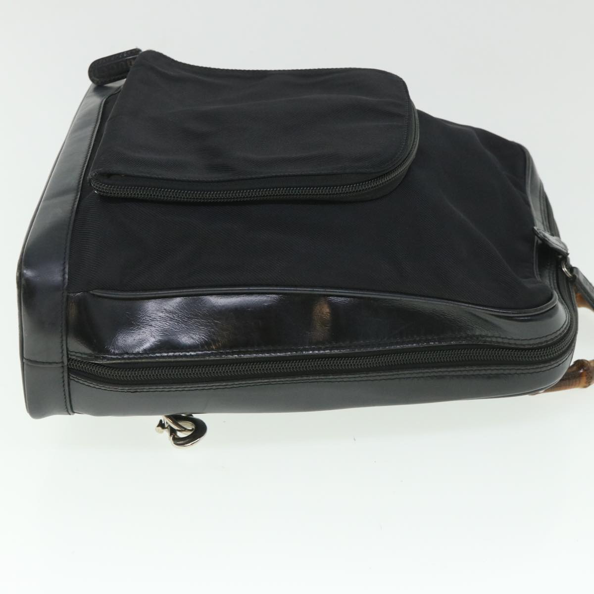 Luxury Gucci Bamboo Backpack Nylon Canvas Black 003 2058 0059 5  ep1833